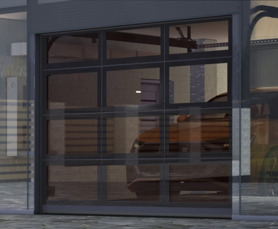 Панорамные ворота Алютех AluPro в Зеленчукской