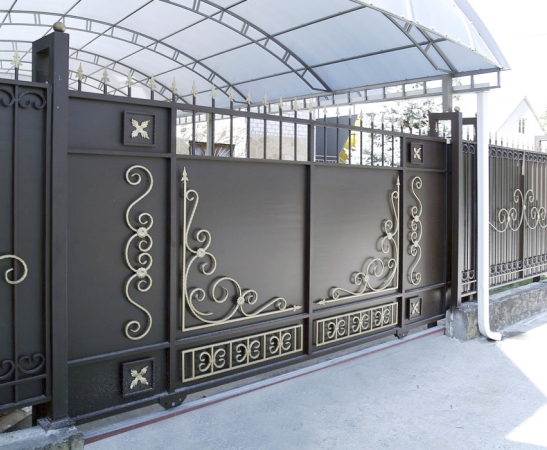 Металлические ворота в Зеленчукской