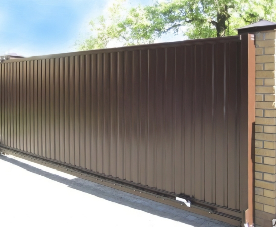 Ворота из профнастила в Зеленчукской